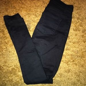 Henri girl black ripped skinny jeans